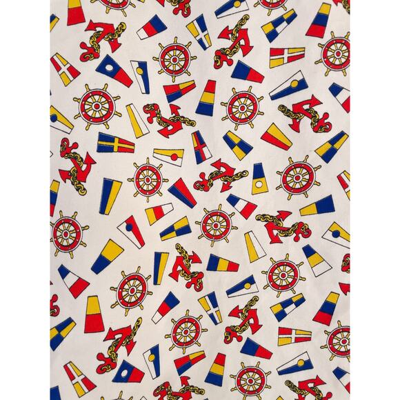 Vintage 70's Le Soft Shirt Lady Manhattan Nautical Sailor Button Up Shirt Sz M - Picture 10 of 15